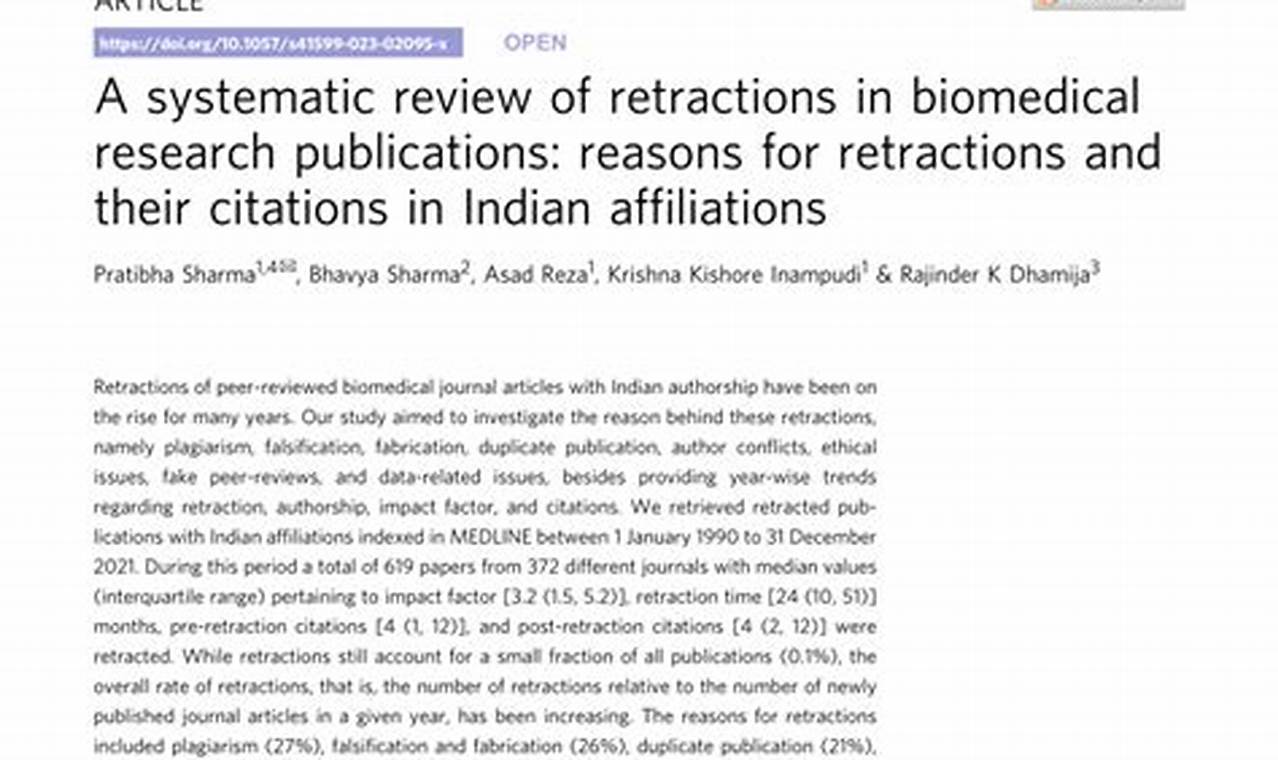 Why Studies of Retractions in Biomedical Journals Matter? Study Travel Abroad | Explore Educational Trips & Global Learning Opportunities Why Studies of Retractions in Biomedical Journals Matter? | Study Travel Abroad | Explore Educational Trips & Global Learning Opportunities