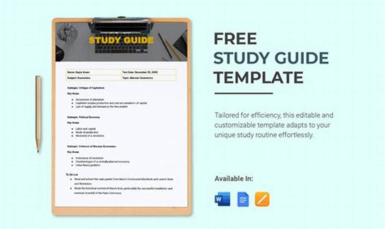 Free Google Docs Study Guide Template: Your Easy Prep | Study Travel Abroad | Explore Educational Trips & Global Learning Opportunities
