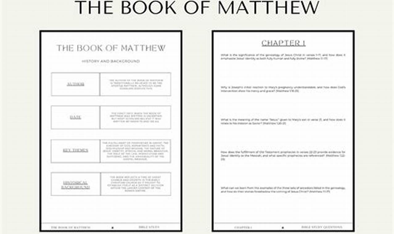 Unlock Matthew: The Ultimate Book of Matthew Study Guide | Study Travel Abroad | Explore Educational Trips & Global Learning Opportunities
