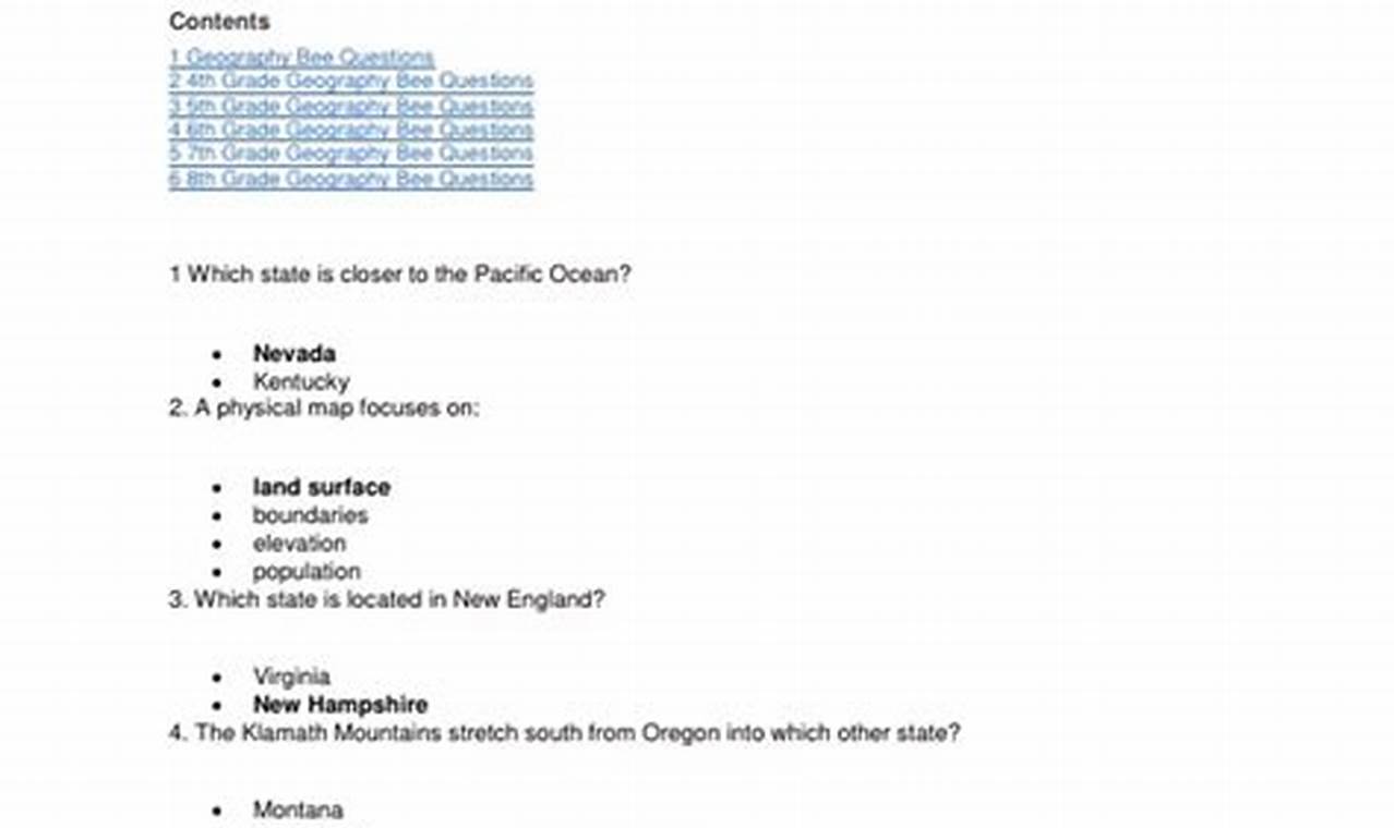 Top Geo Bee Study Questions: Prep & Ace! | Study Travel Abroad | Explore Educational Trips & Global Learning Opportunities